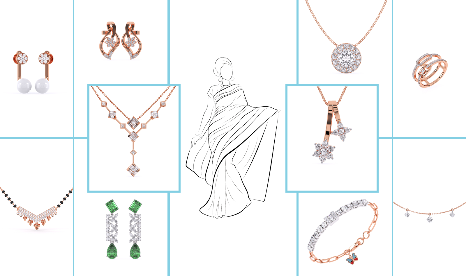 how to choose jewellery for a saree