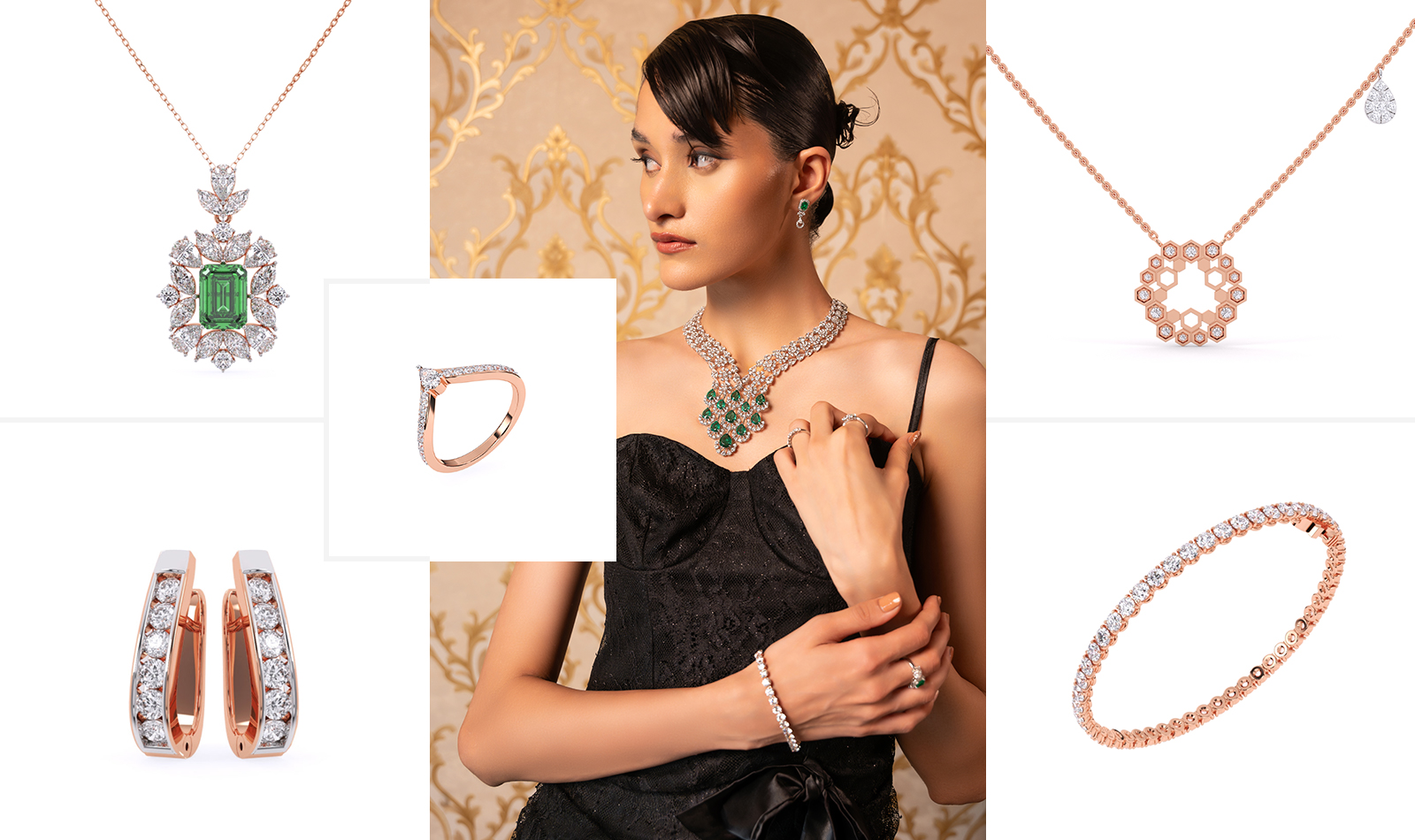 jewellery for a black dress