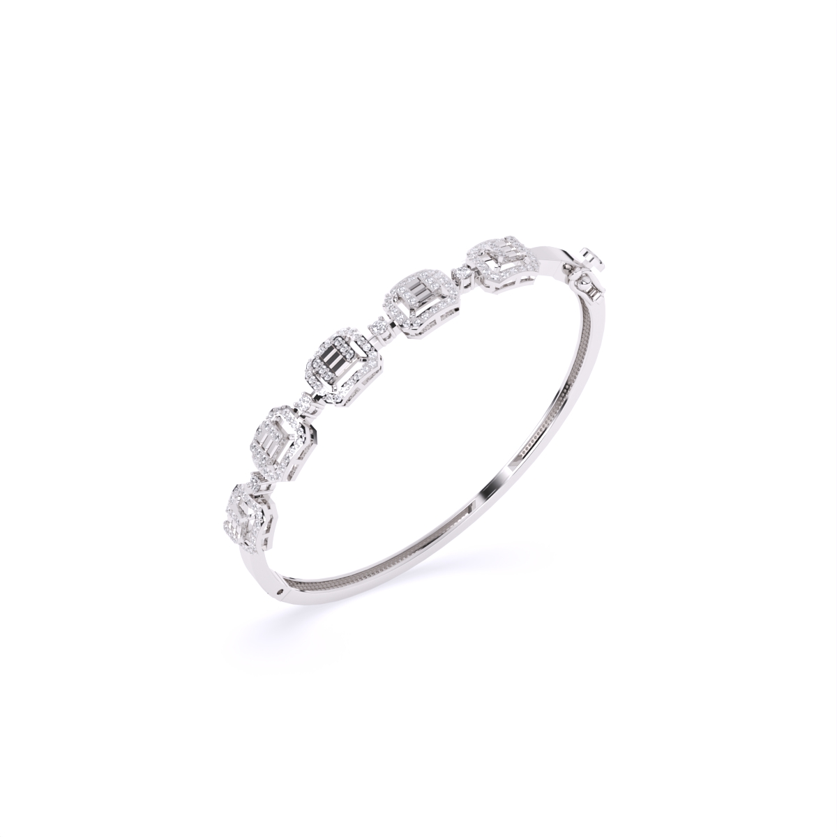 Luxe Liner Squared Diamond Bracelet