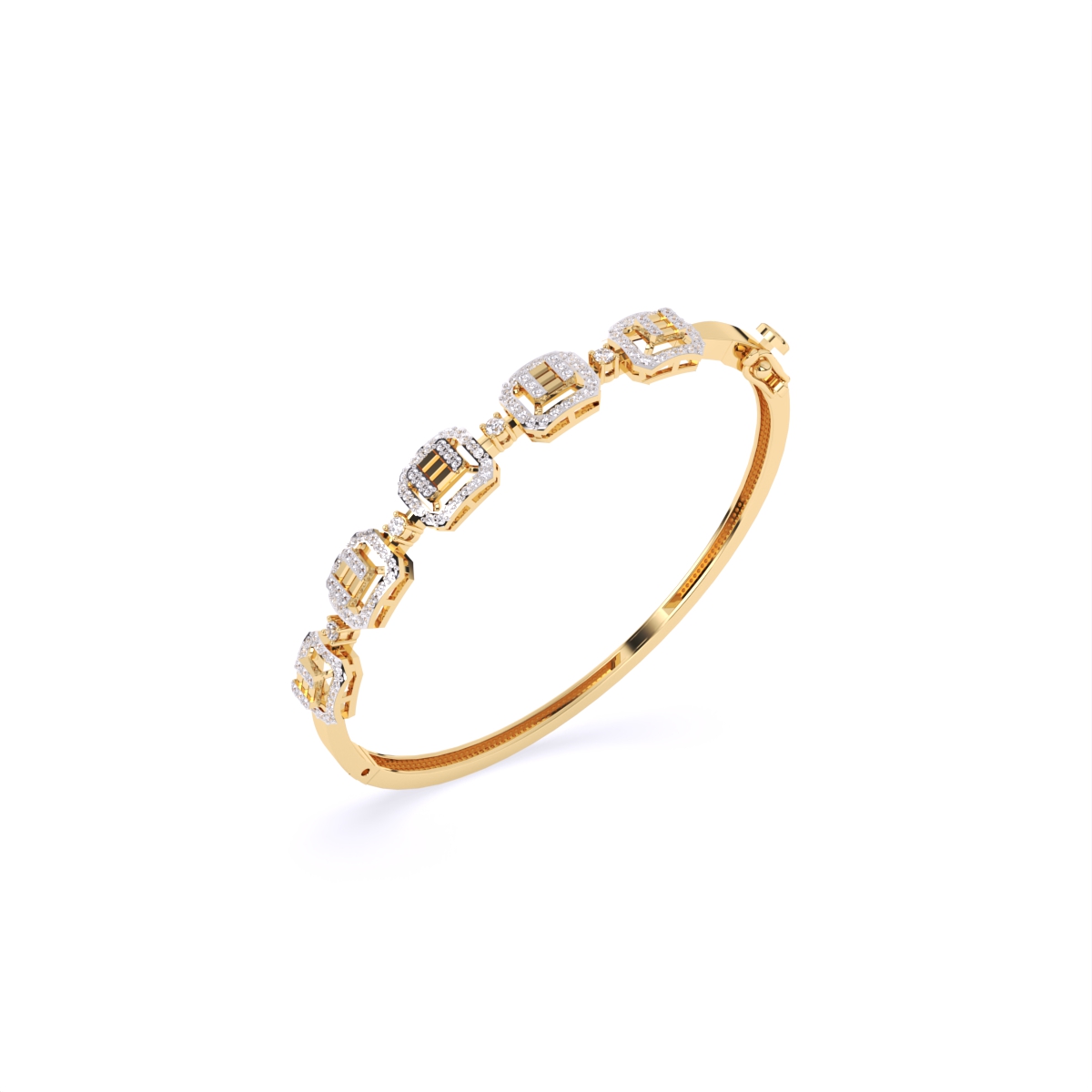 Luxe Liner Squared Diamond Bracelet