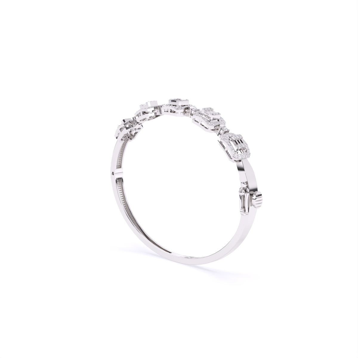 Luxe Liner Squared Diamond Bracelet