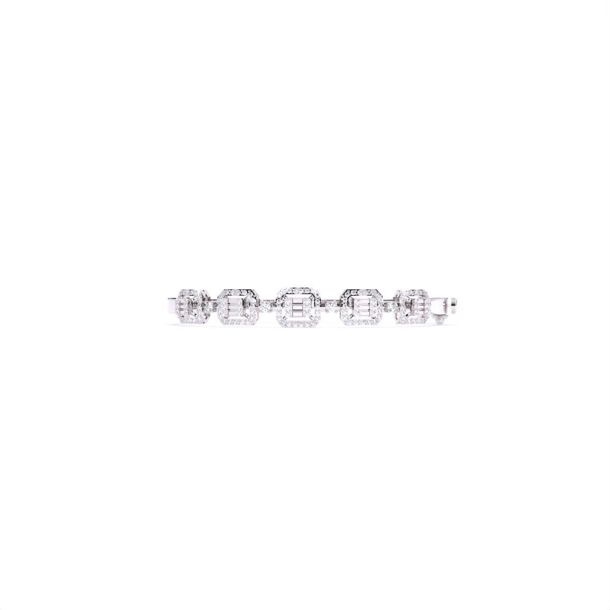 Luxe Liner Squared Diamond Bracelet