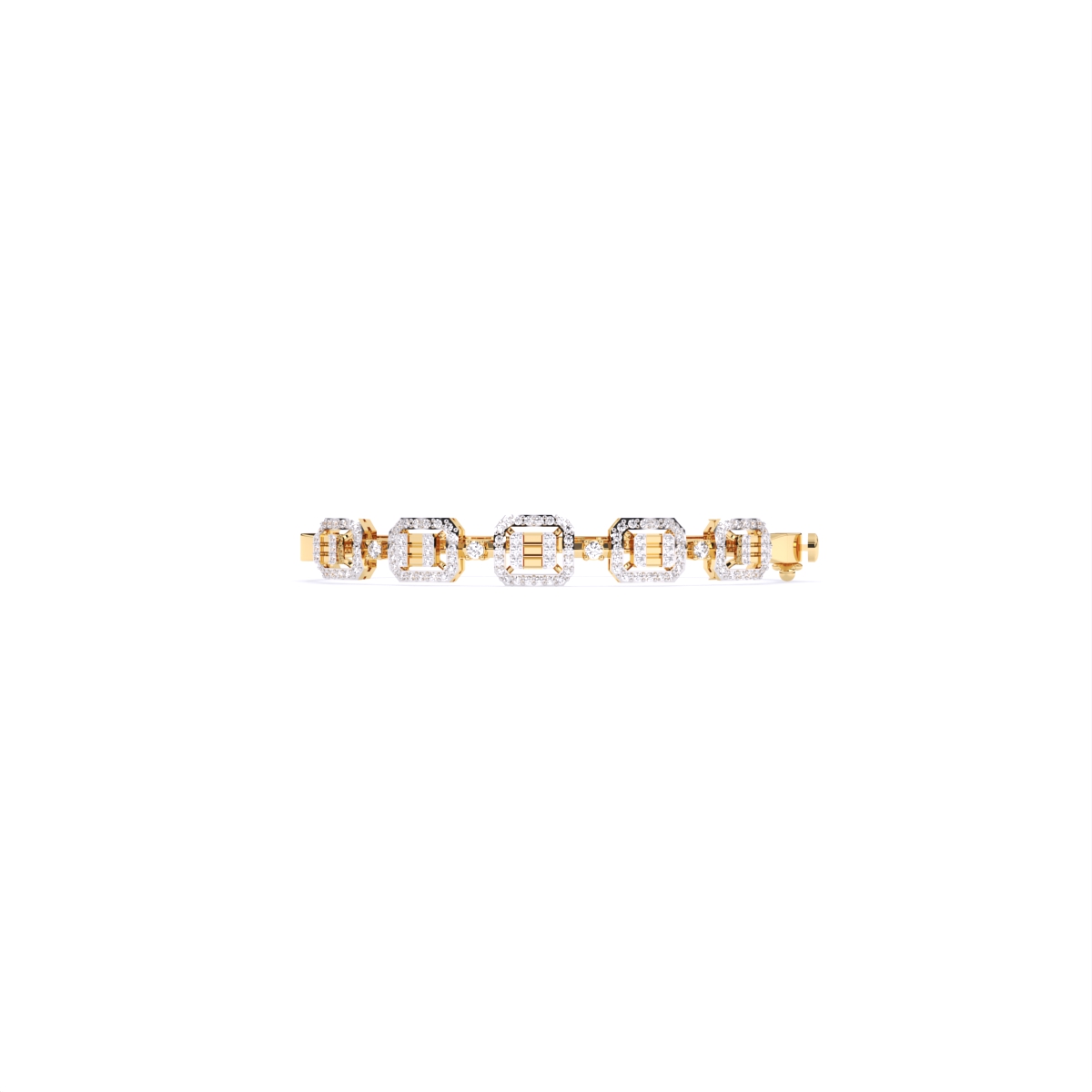 Luxe Liner Squared Diamond Bracelet