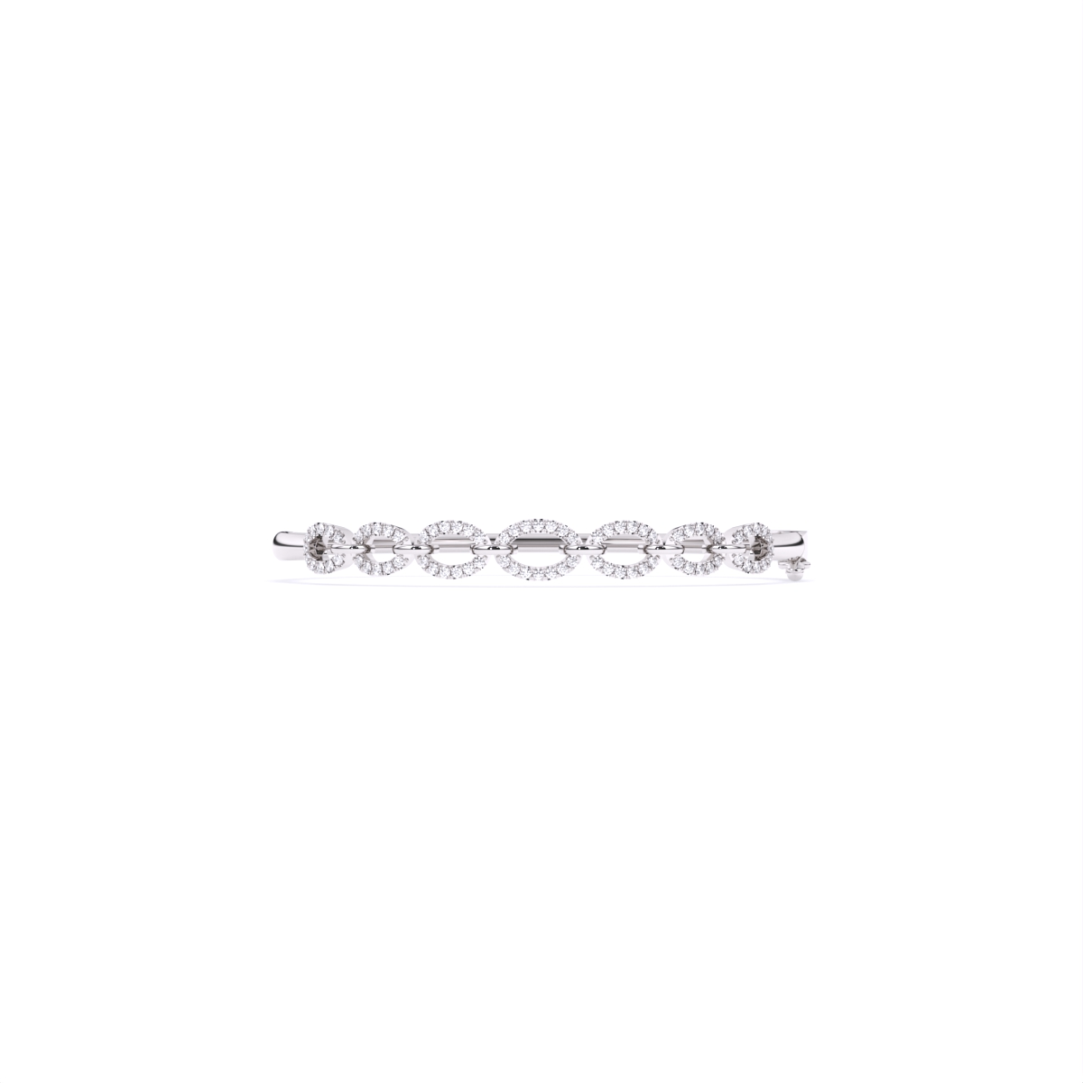 Classy Linked Design Diamond Bracelet
