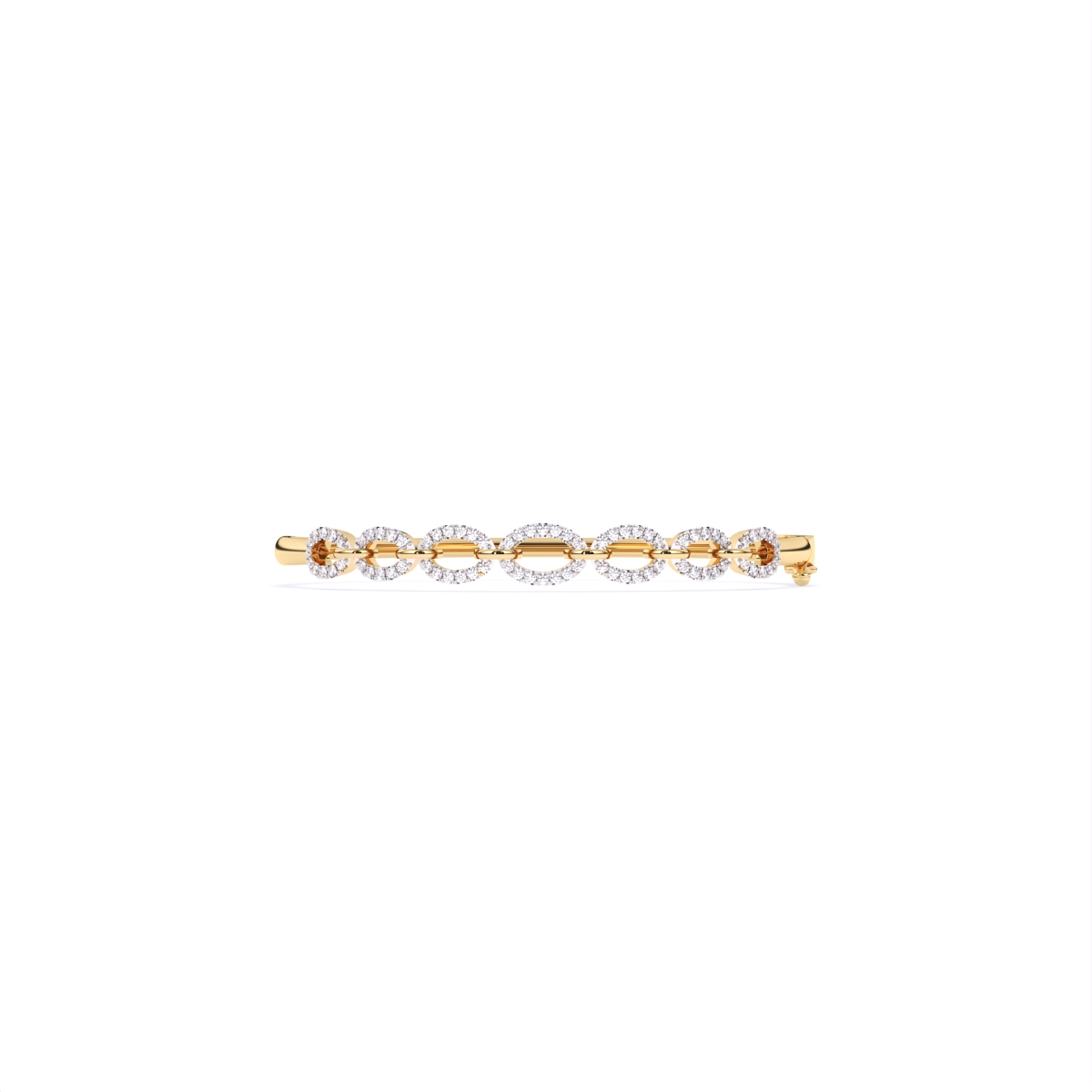 Classy Linked Design Diamond Bracelet