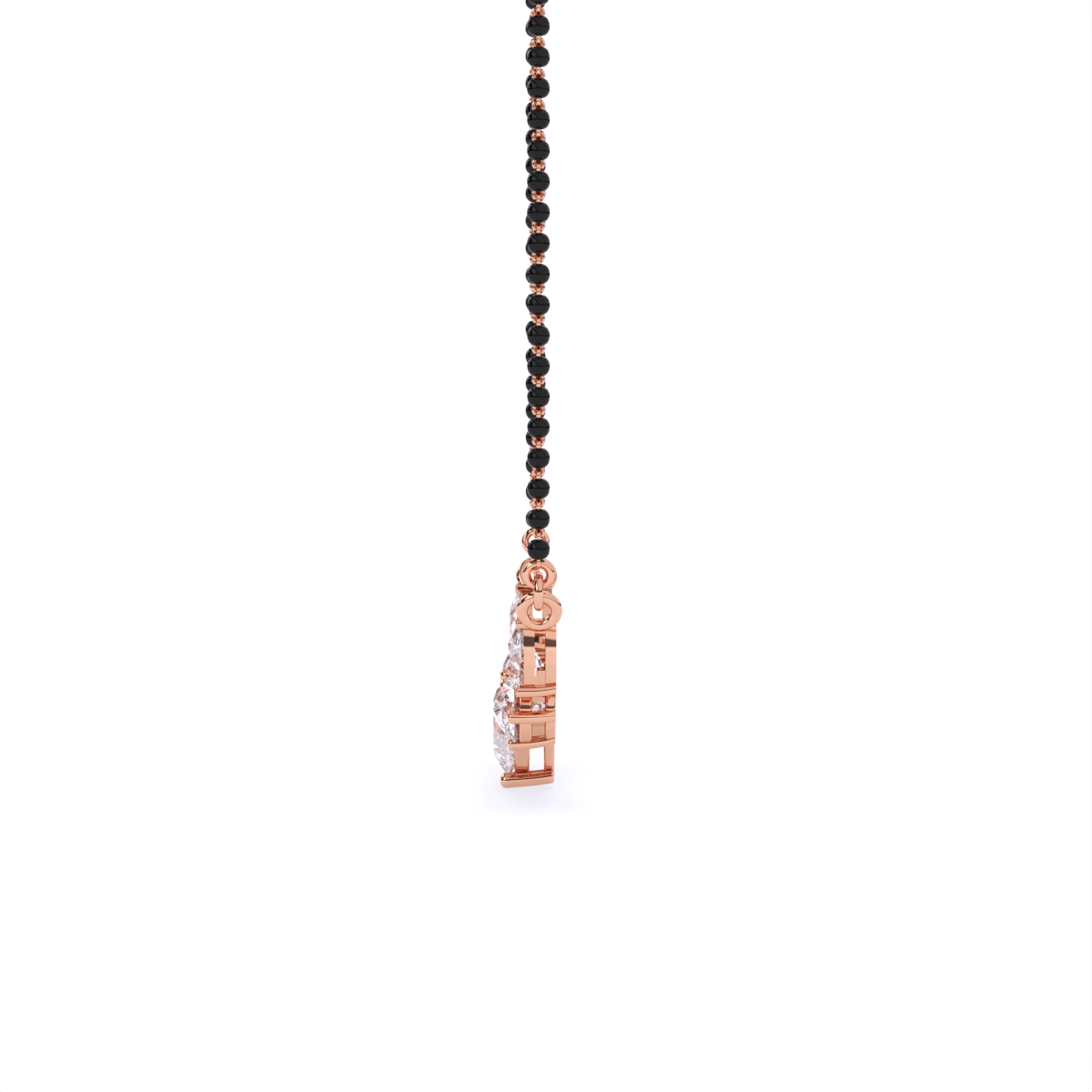 Radiant Trio Shape Diamond Mangalsutra