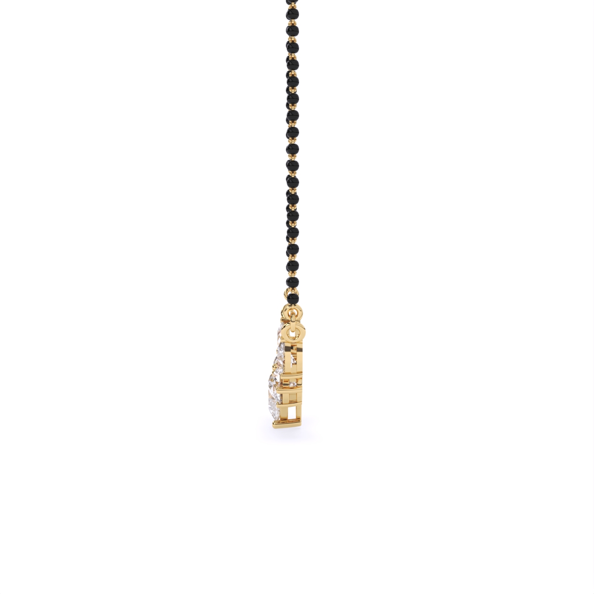 Radiant Trio Shape Diamond Mangalsutra