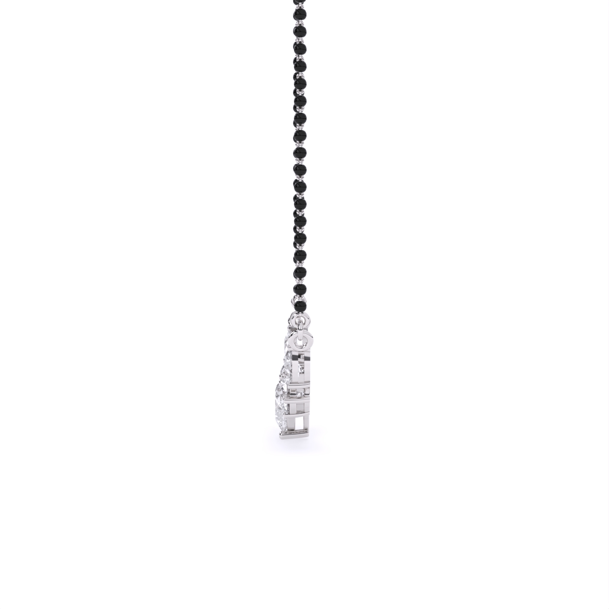 Radiant Trio Shape Diamond Mangalsutra