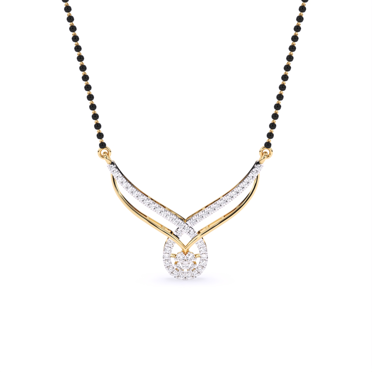 Luxury Delight Blooming Diamond Mangalsutra