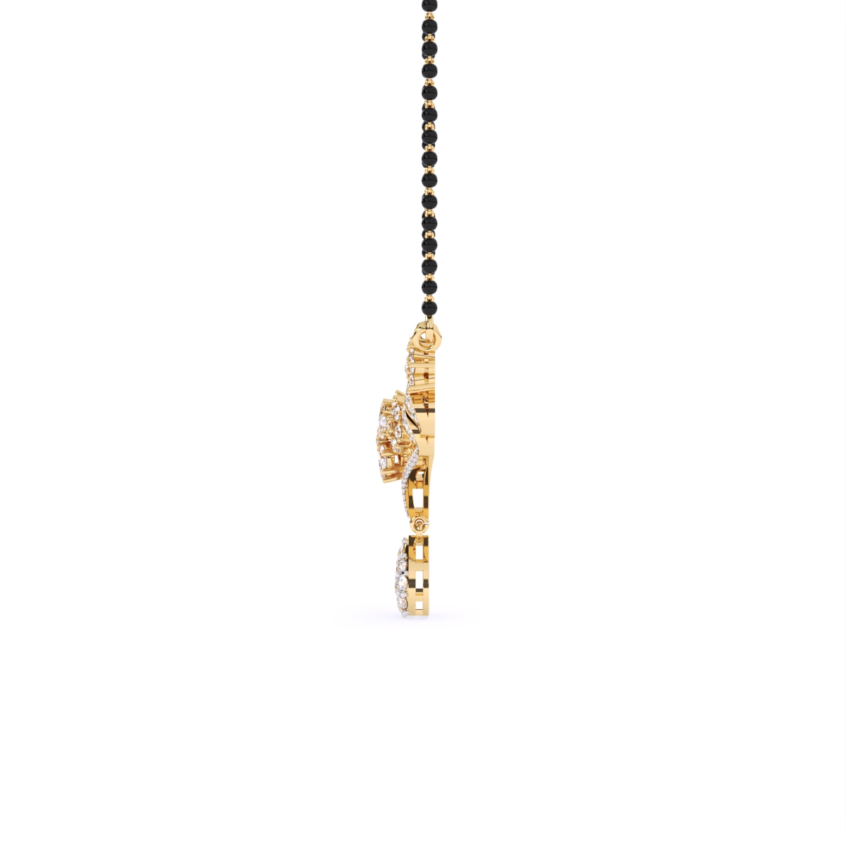 Heritage Look with Studded-Diamond Mangalsutra