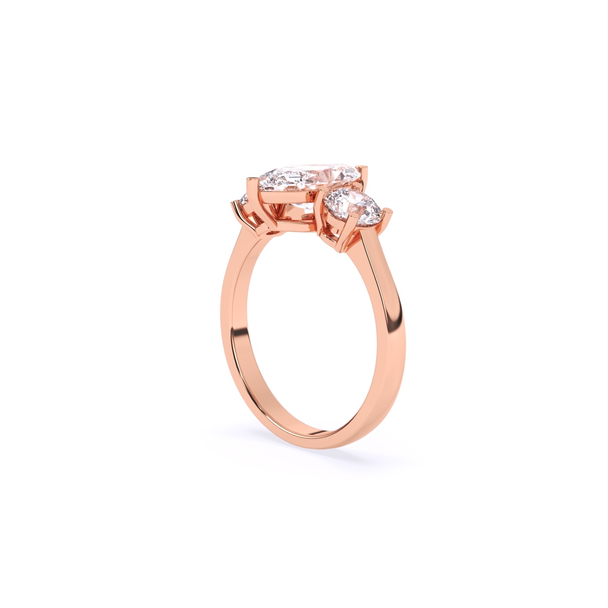 Ever Classic Three Stone Diamond Ring