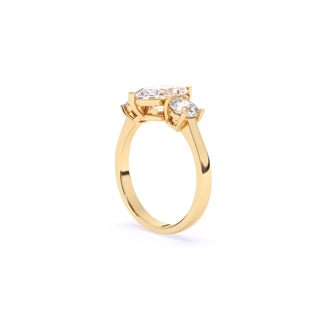 Ever Classic Three Stone Diamond Ring