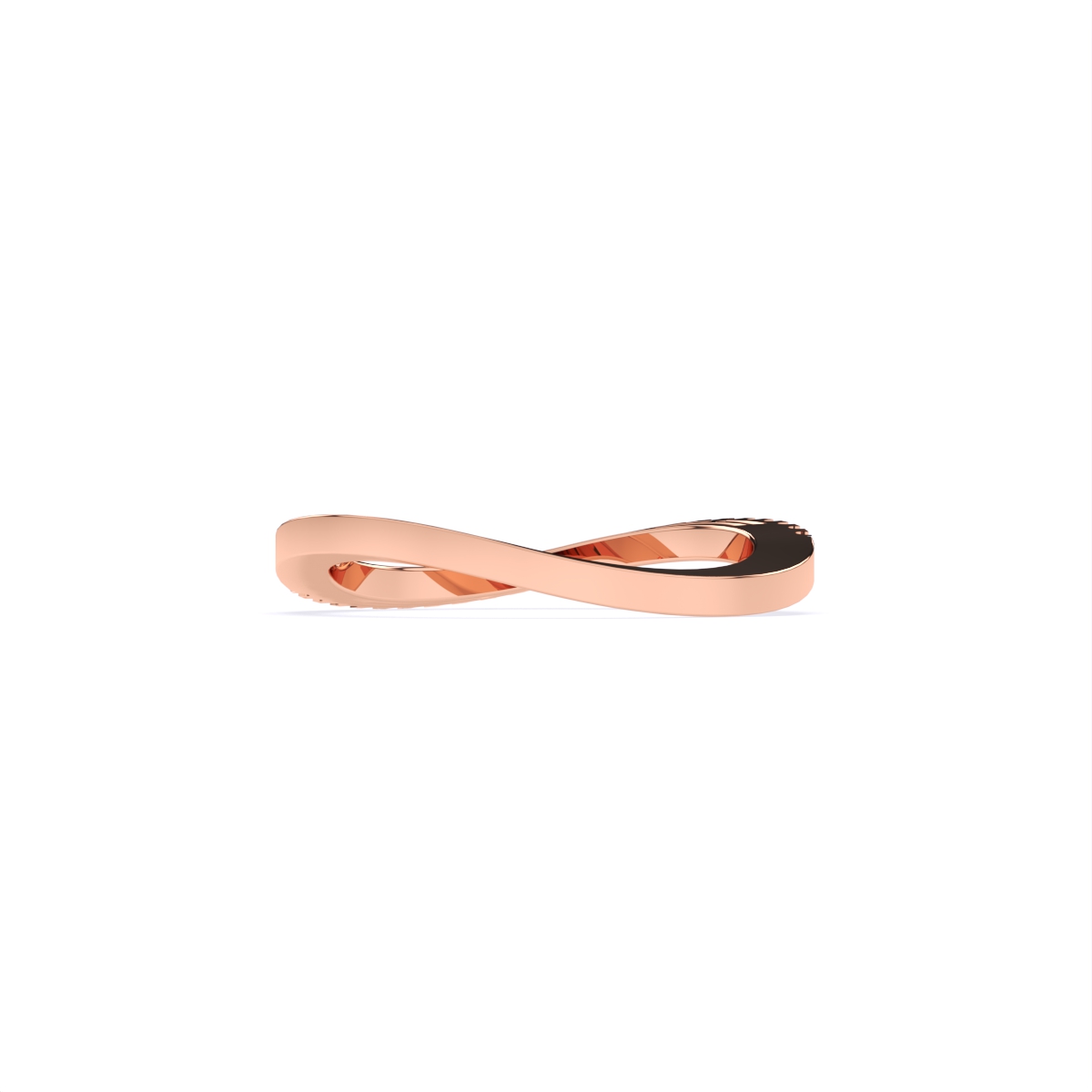 Minimalist Curve Shape Lab-Diamond Band Ring