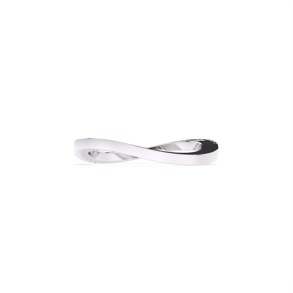 Minimalist Curve Shape Lab-Diamond Band Ring