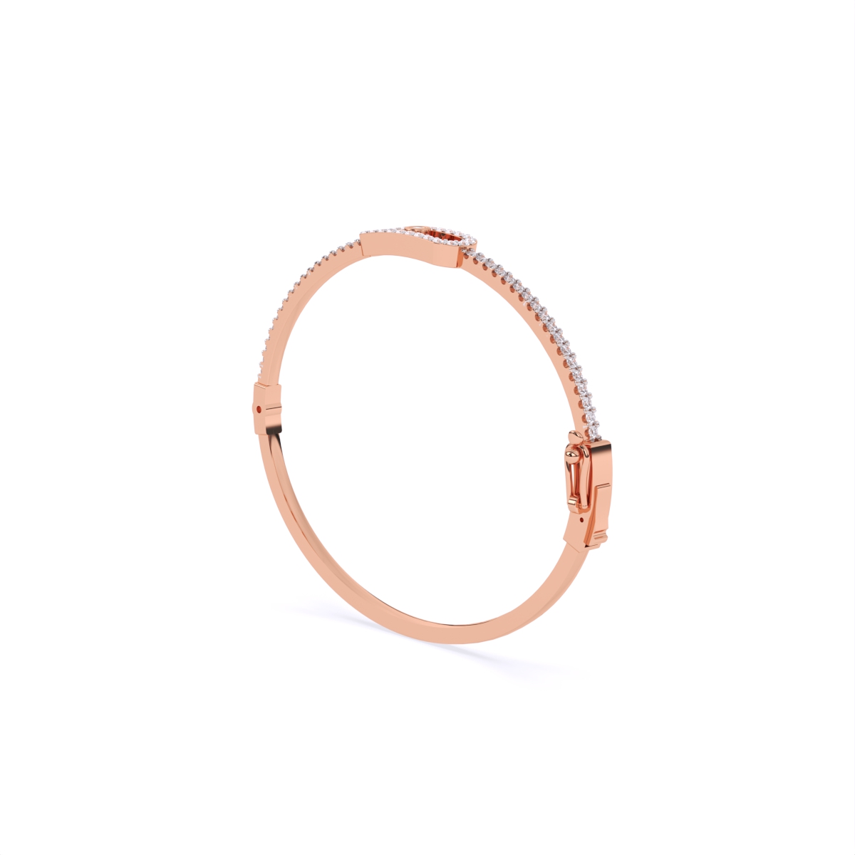 Sleek And Stylish Kada Style Diamond Bracelet