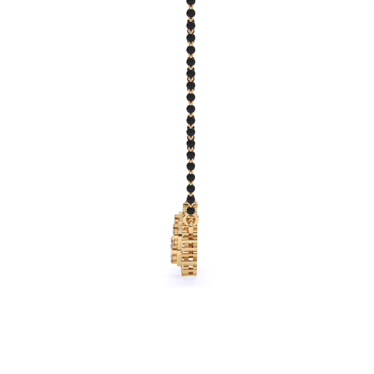 Beautiful Three Diamond-Studded Mangalsutra