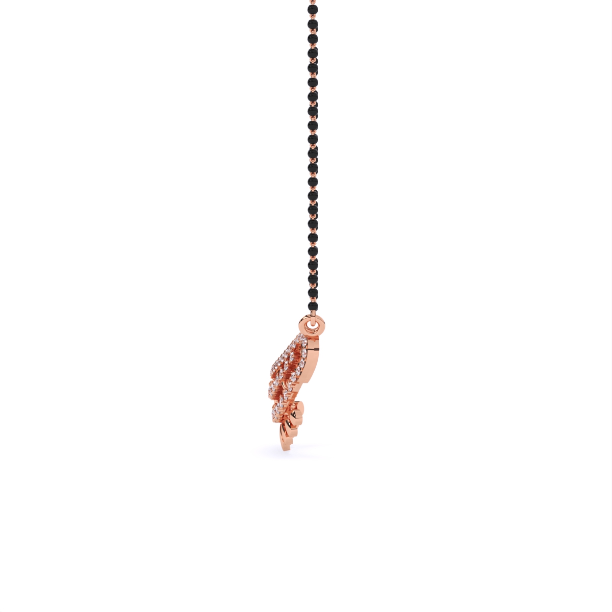 Modern Layered Small Diamond Mangalsutra