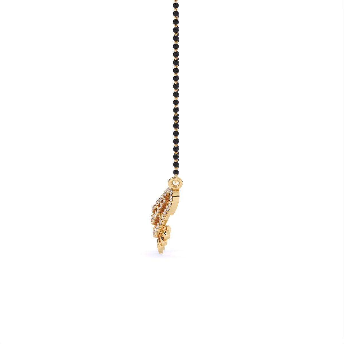 Modern Layered Small Diamond Mangalsutra