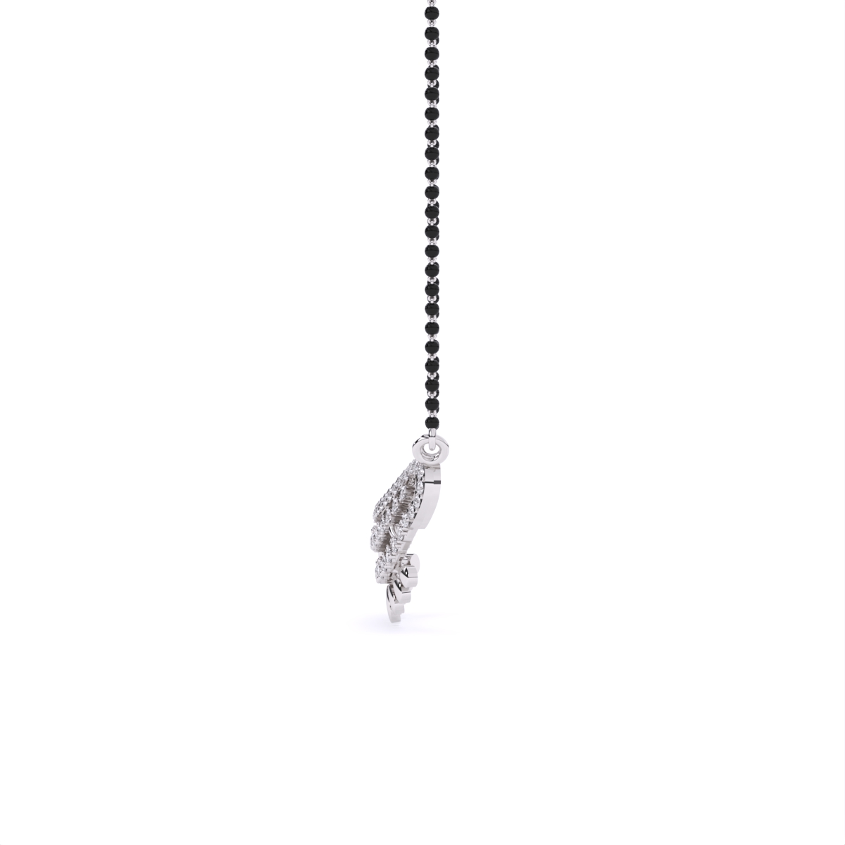 Modern Layered Small Diamond Mangalsutra