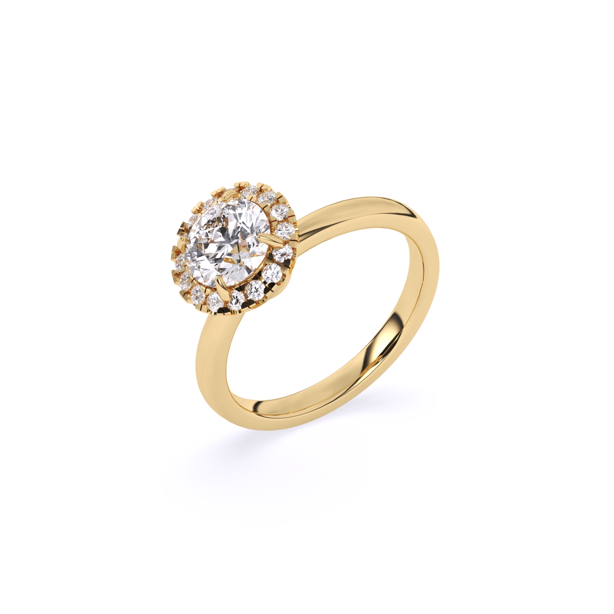 Brilliant Round Solitaire Diamond Ring