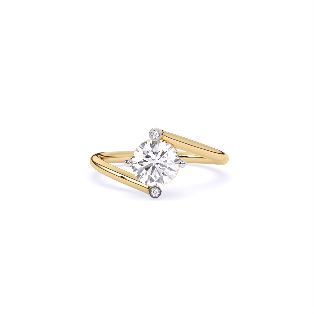 Classic Design Slim Band Solitaire Ring