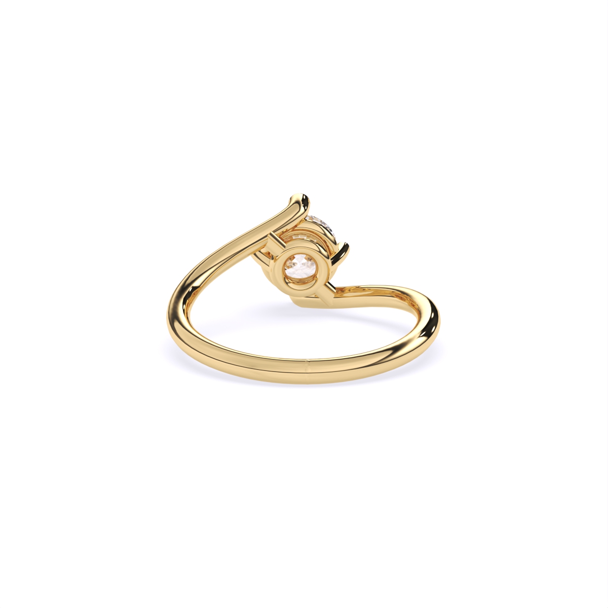 Classic Design Slim Band Solitaire Ring