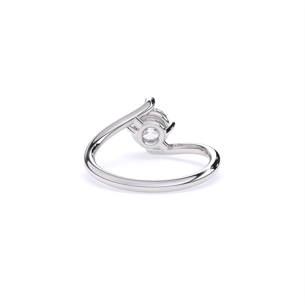 Classic Design Slim Band Solitaire Ring