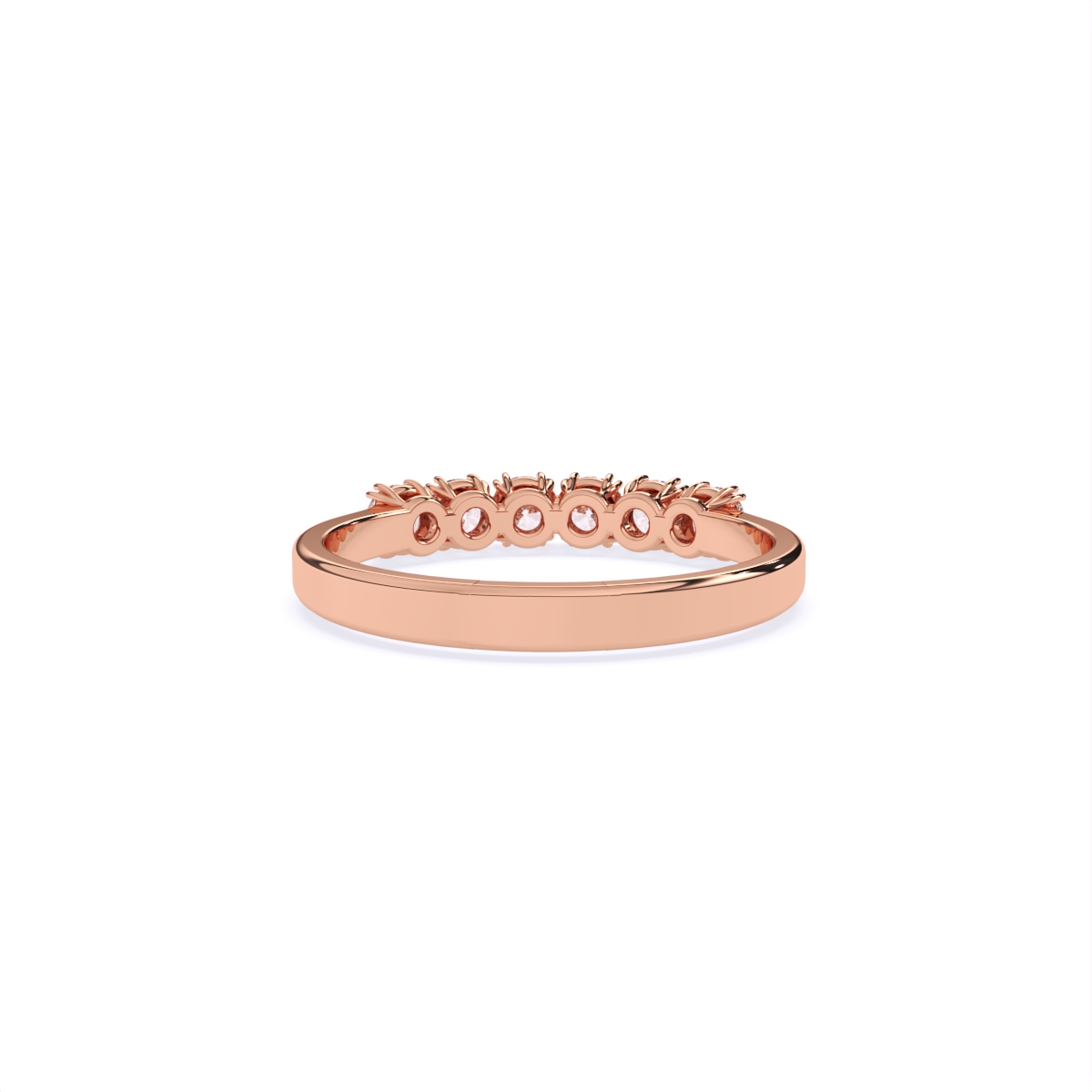 Elegant Prong-Set Diamond Half Eternity Ring