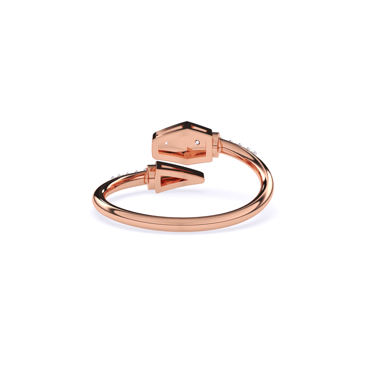 Designer Dual Shape Edge Diamond Ring
