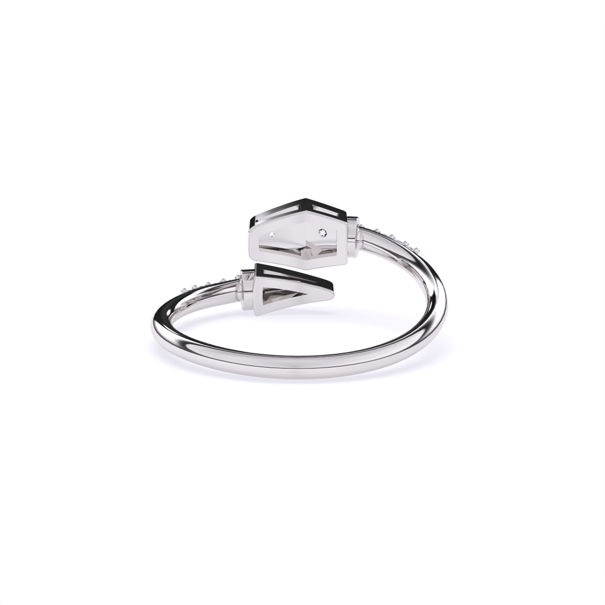 Designer Dual Shape Edge Diamond Ring
