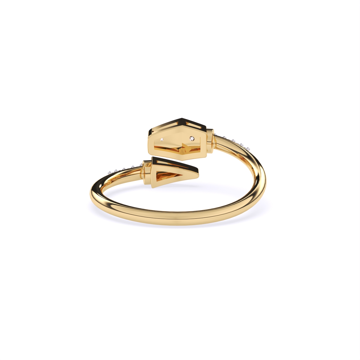 Designer Dual Shape Edge Diamond Ring
