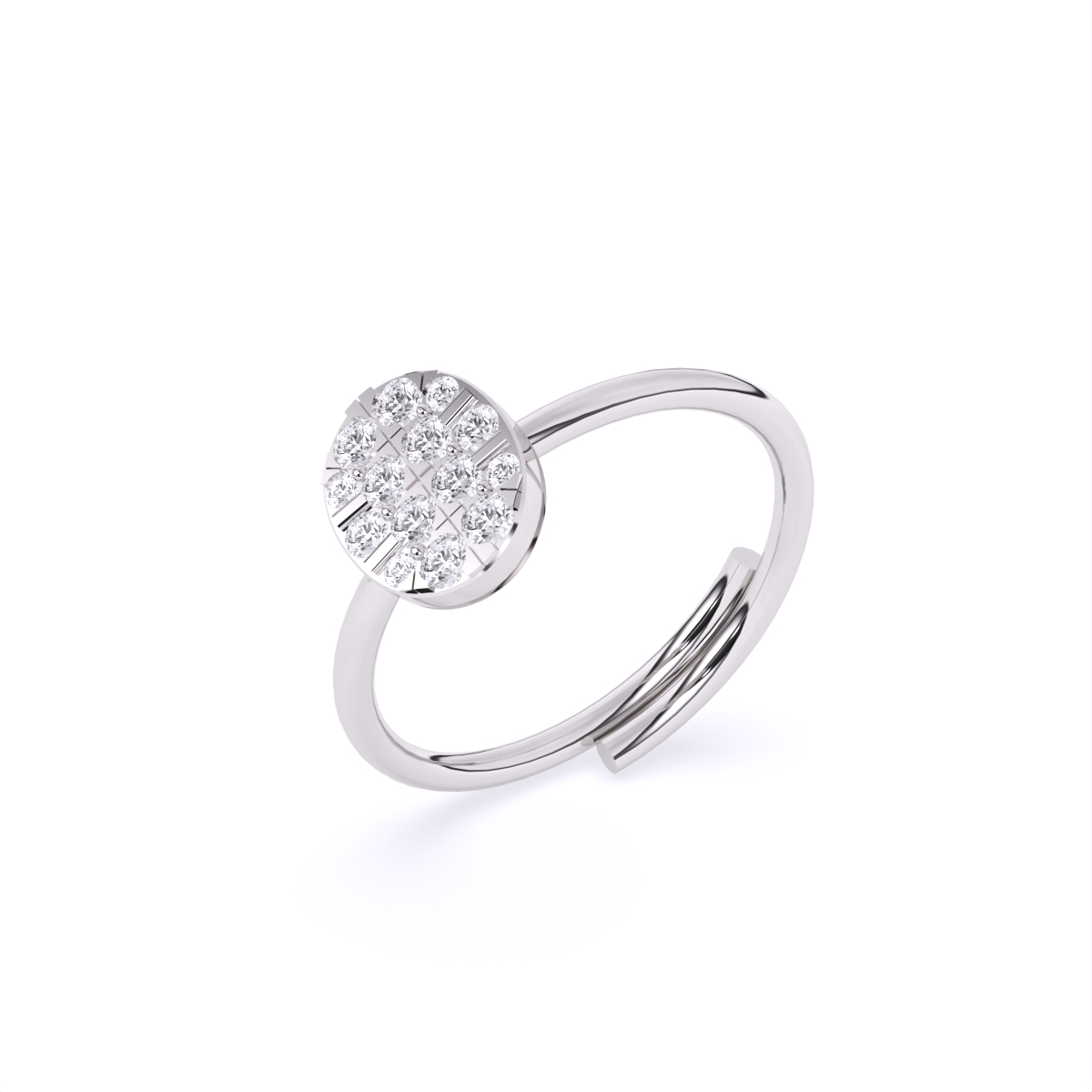 Classic Mini Studded Diamond Ring
