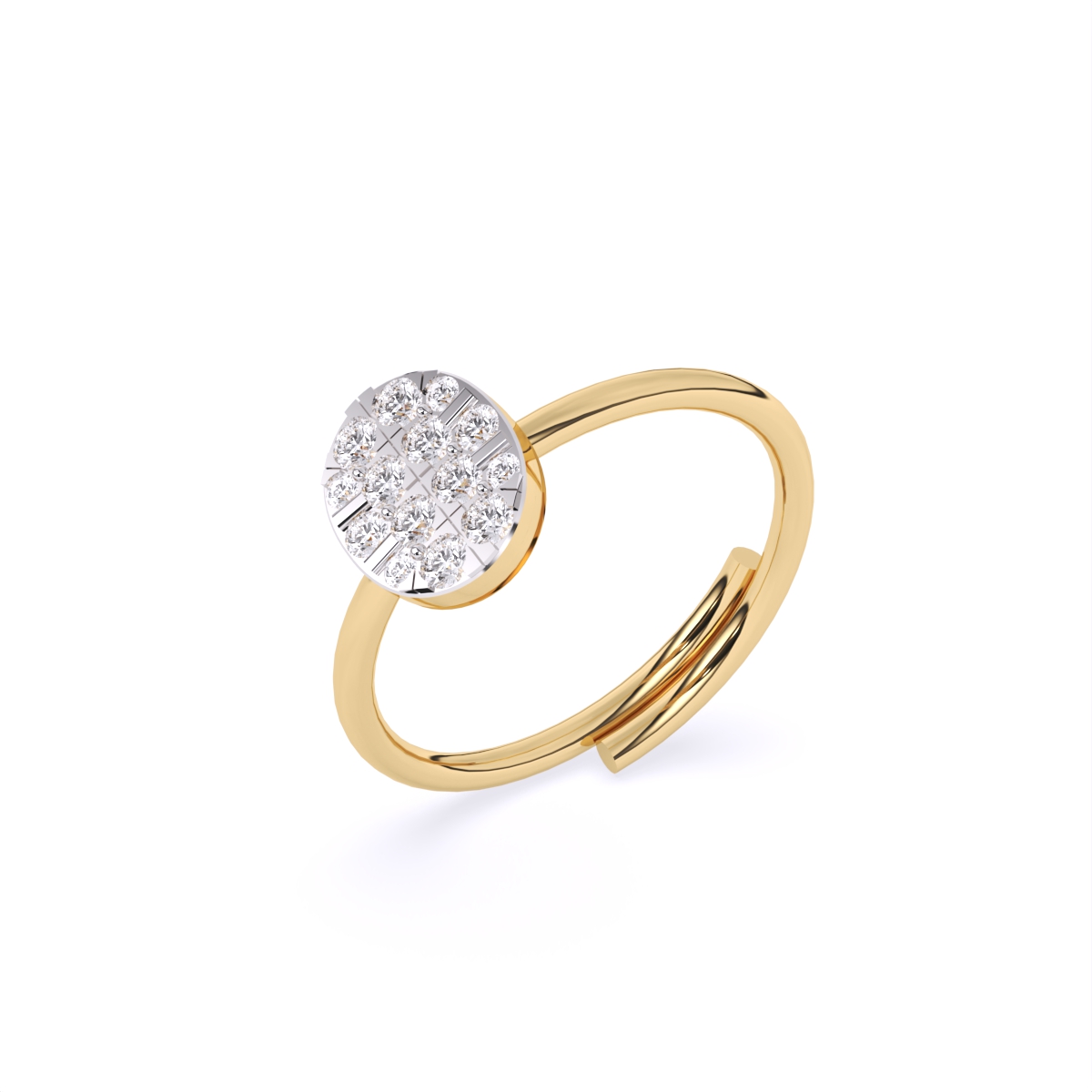 Classic Mini Studded Diamond Ring