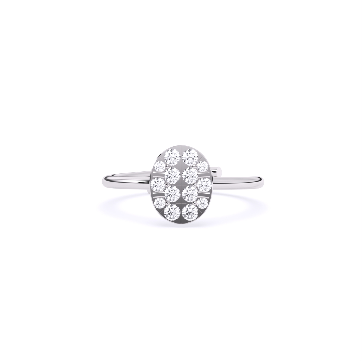 Classic Mini Studded Diamond Ring