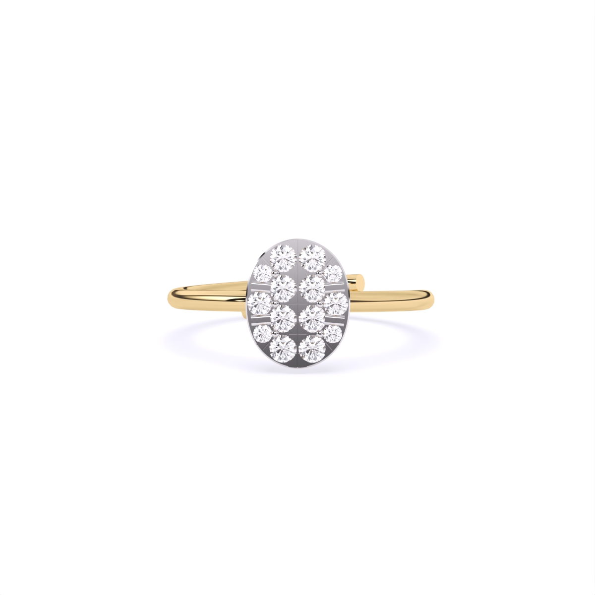 Classic Mini Studded Diamond Ring