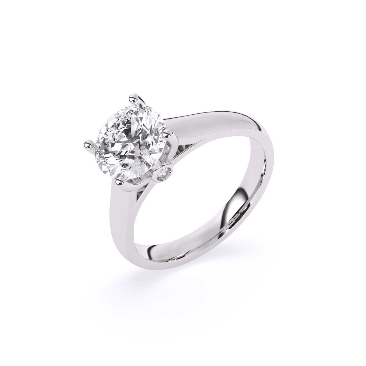 Stunning Single Solitaire Diamond Engagement Ring