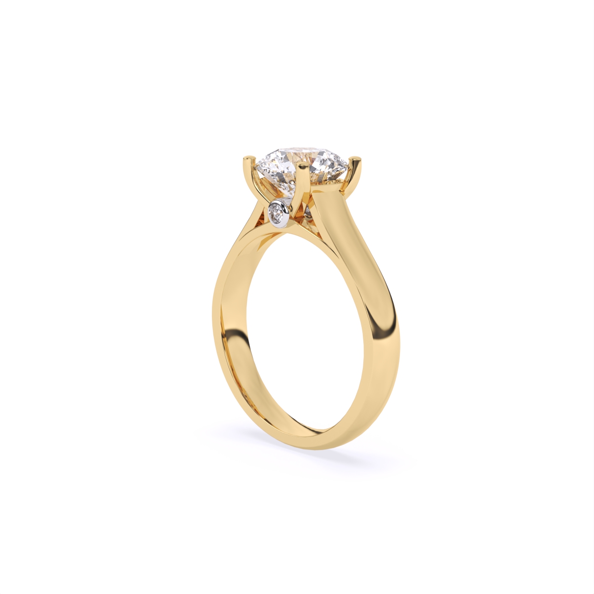 Stunning Single Solitaire Diamond Engagement Ring