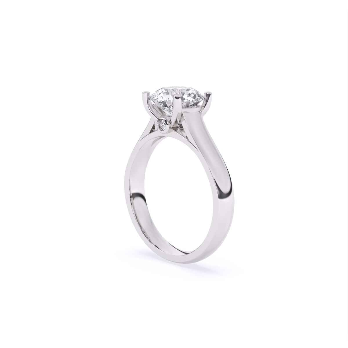 Stunning Single Solitaire Diamond Engagement Ring