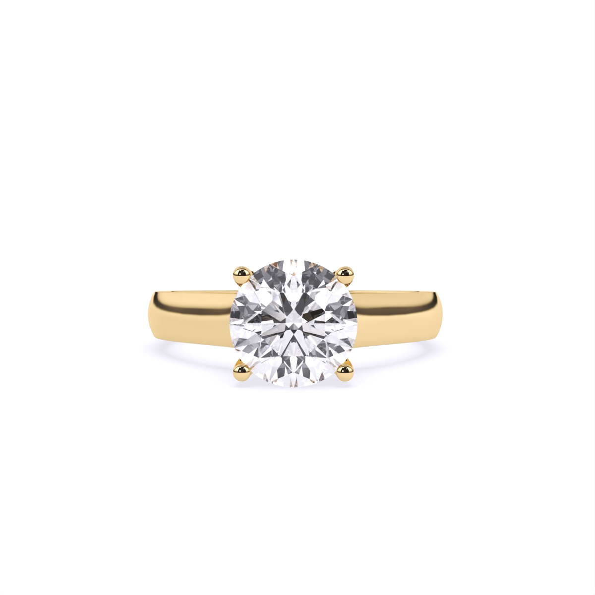 Stunning Single Solitaire Diamond Engagement Ring