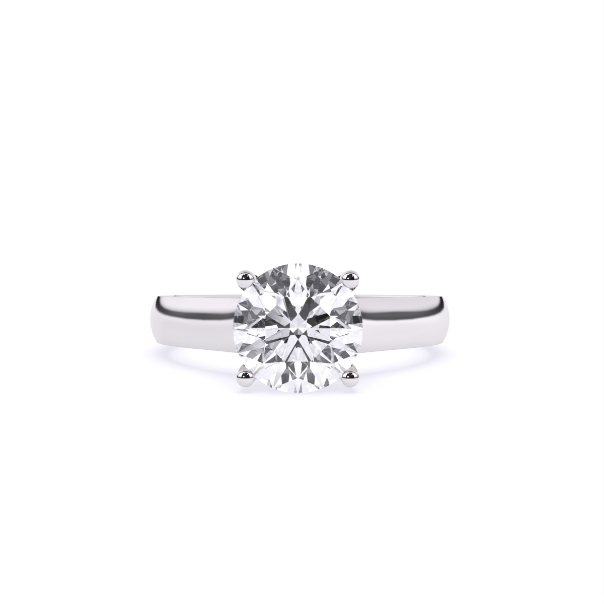 Stunning Single Solitaire Diamond Engagement Ring