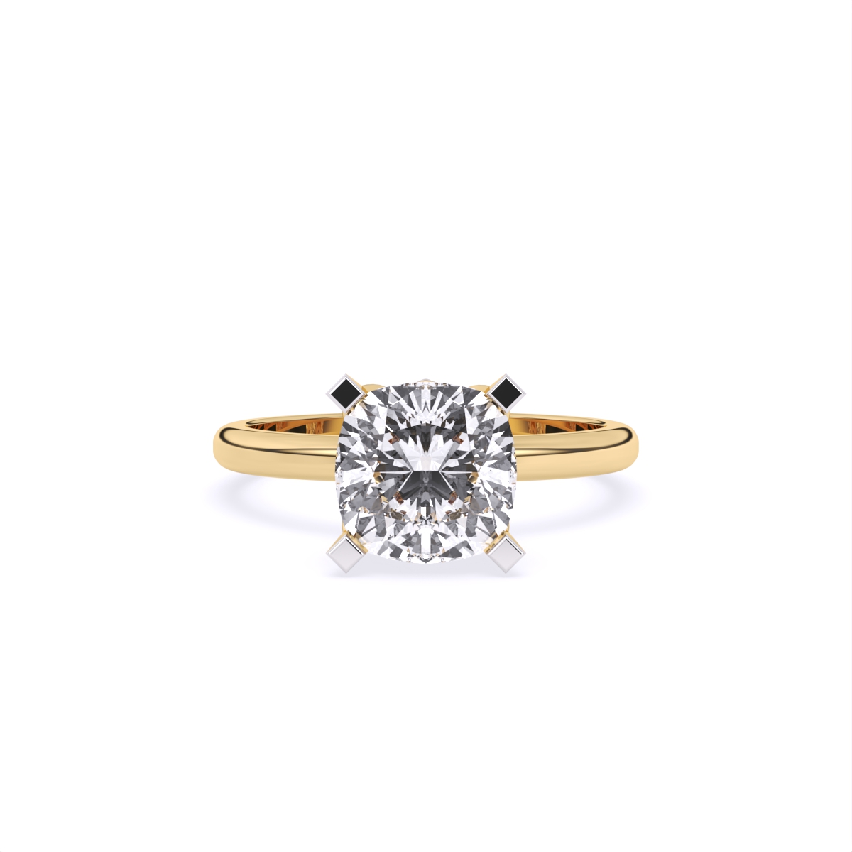 Sleek Solitaire Diamond Engagement Ring