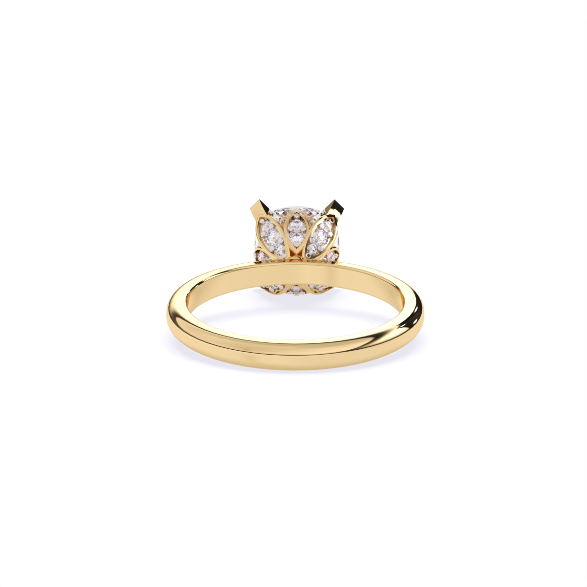 Sleek Solitaire Diamond Engagement Ring