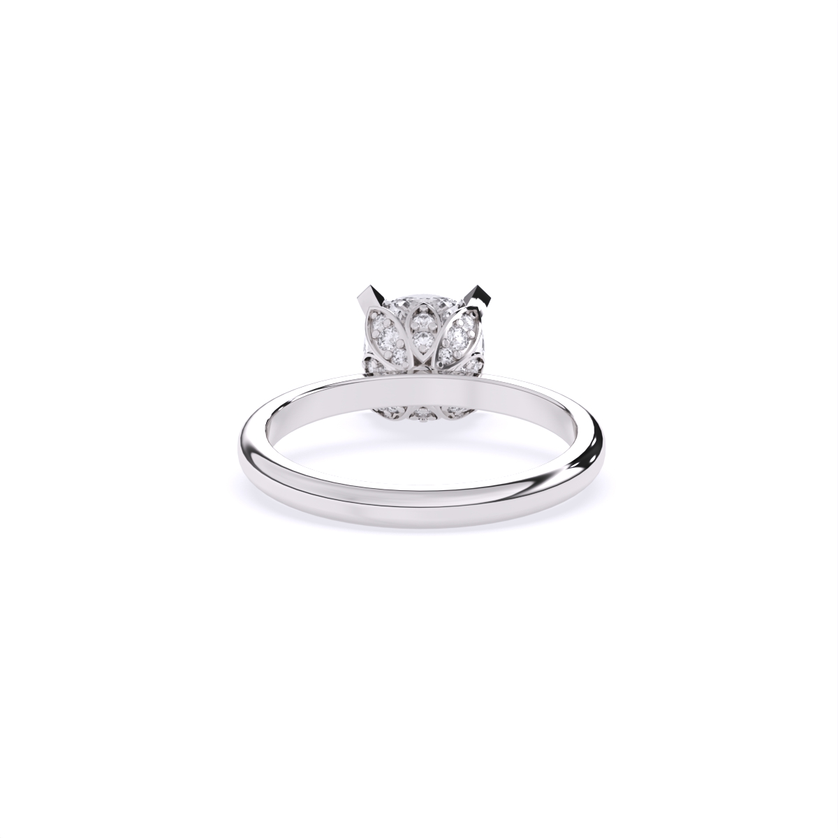Sleek Solitaire Diamond Engagement Ring