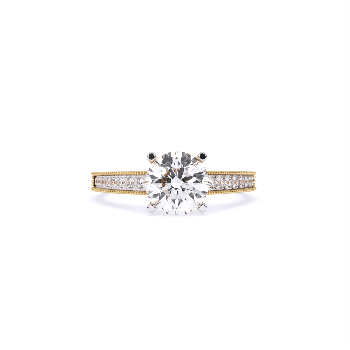 Statement Solitaire Diamond Minimal Ring