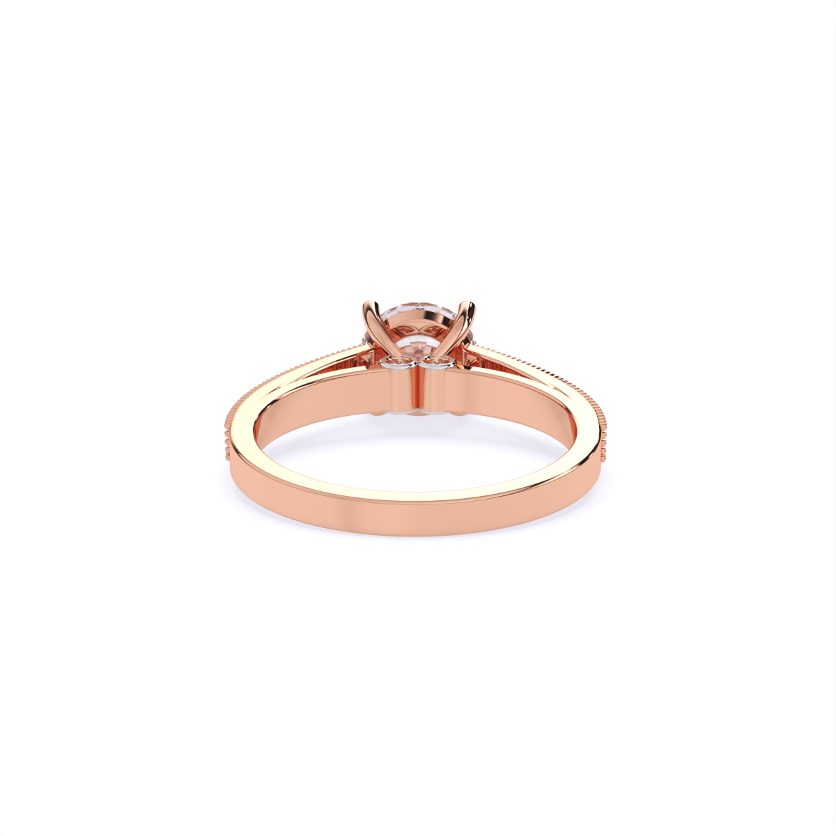 Statement Solitaire Diamond Minimal Ring