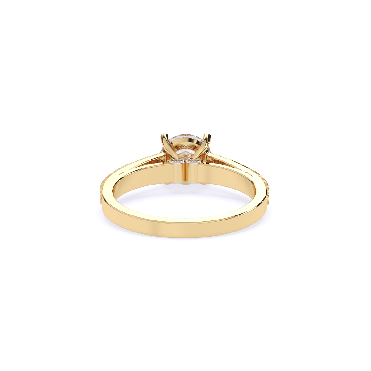 Statement Solitaire Diamond Minimal Ring