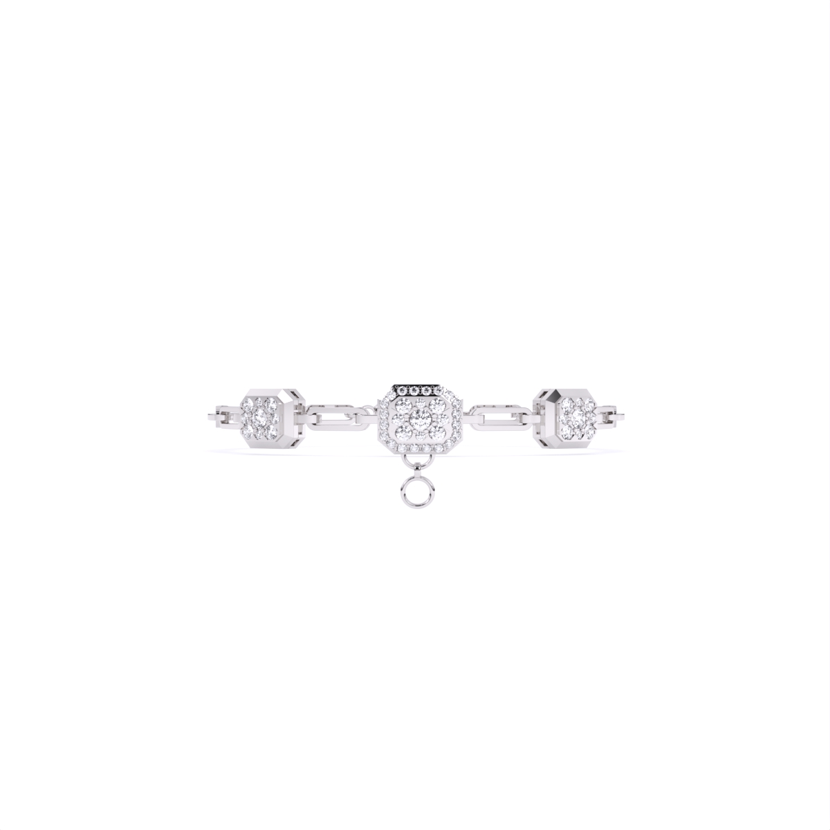 Linear Triple Accent Diamond Bracelet