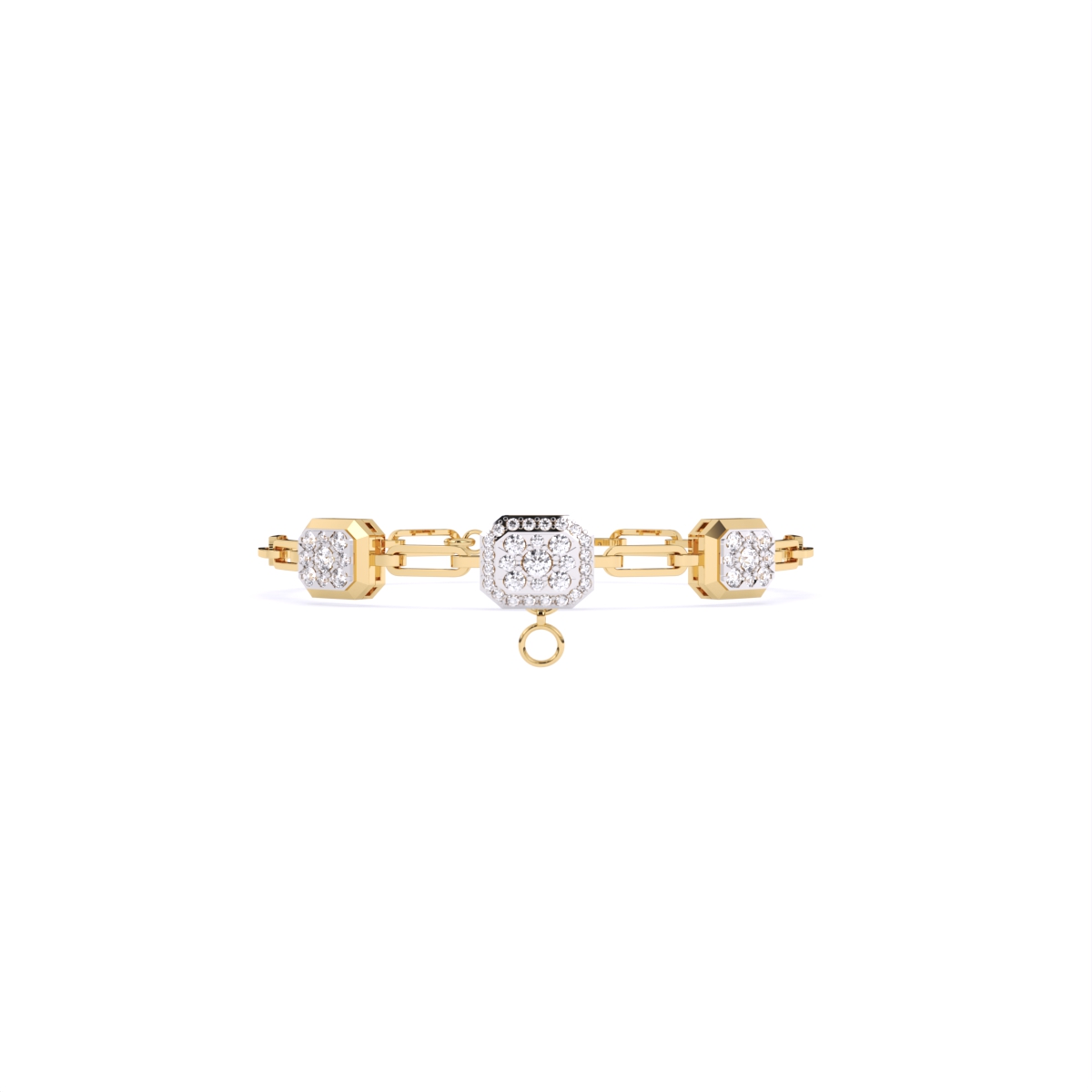 Linear Triple Accent Diamond Bracelet