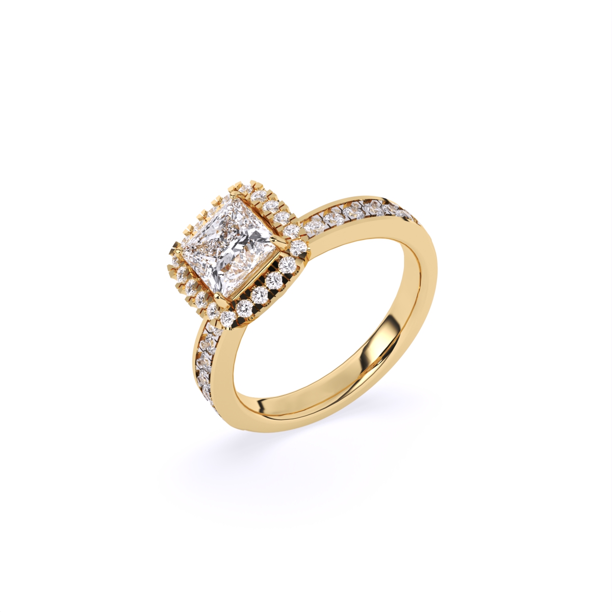 Elevated Diamond Engagement Lift Ring
