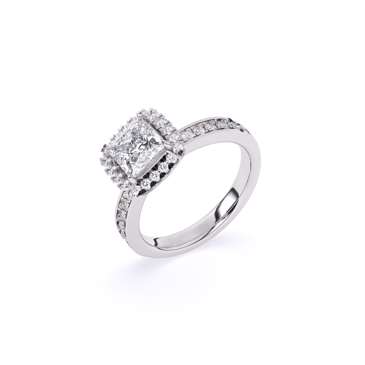Elevated Diamond Engagement Lift Ring